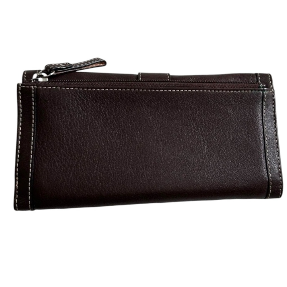 Coach Brown Leather Soho Buckle Tri-fold Wallet - Picture 2 of 16